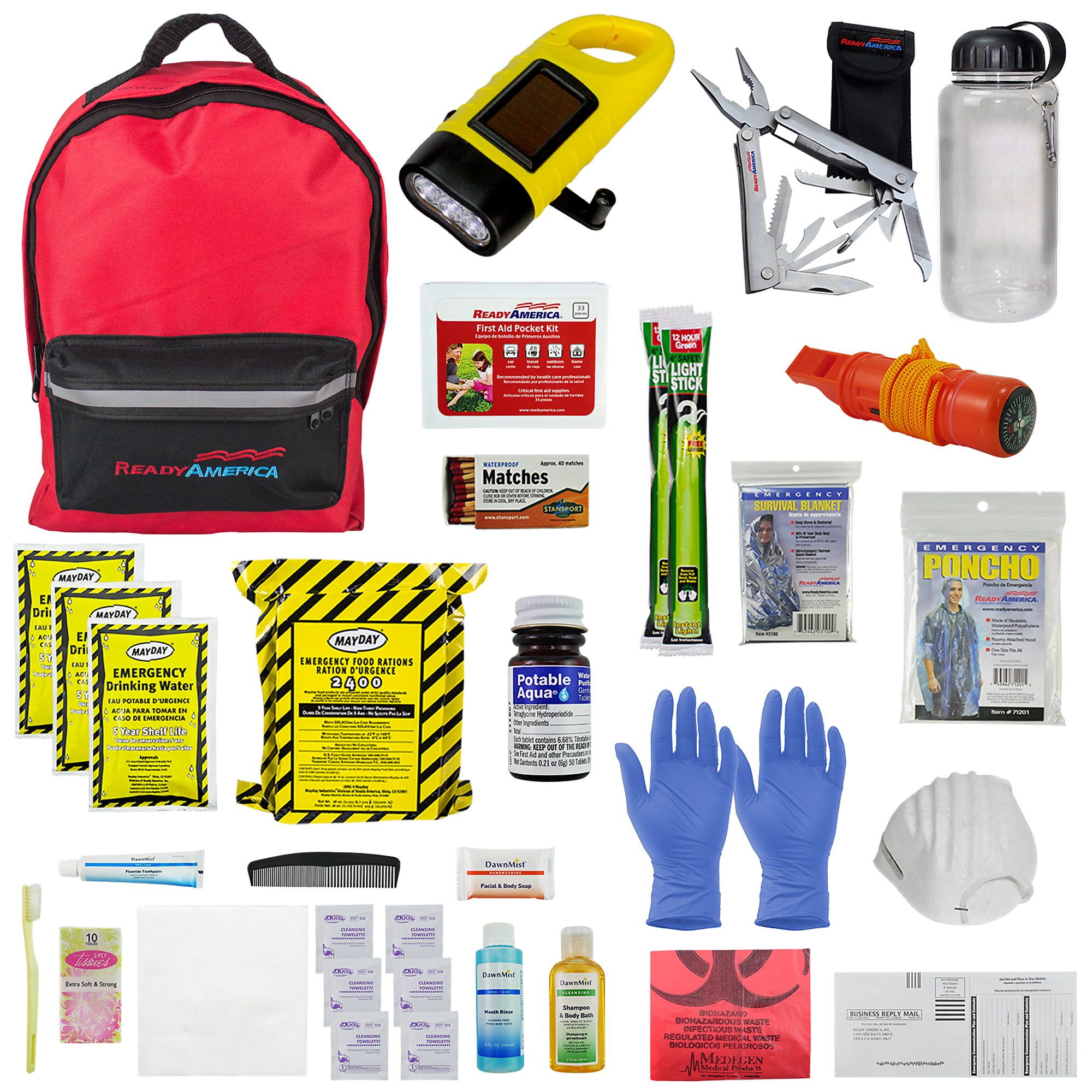 Ready America, 1 Person Deluxe Emergency Backpack, Pieces (qty.) 1 Model# 70185